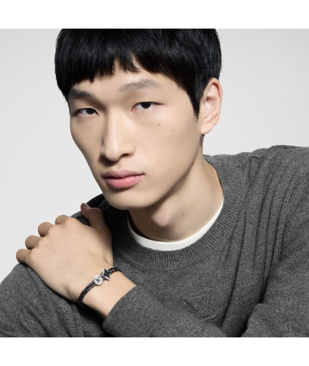 LOUIS VUITTON Черный браслет, фото 5