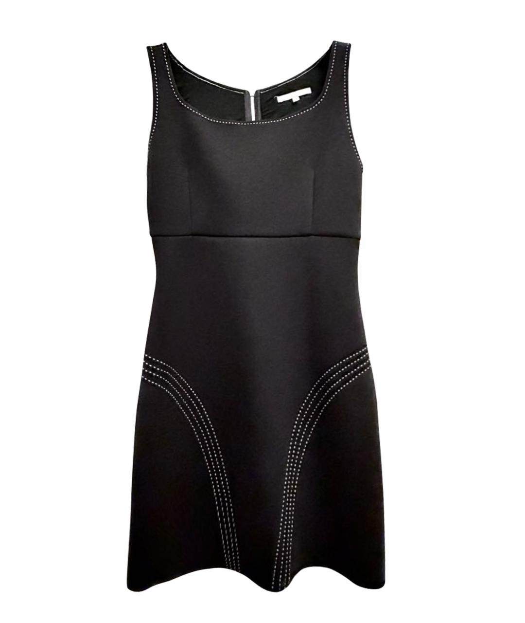 MAJE Черное вискозное коктейльное платье, фото 1