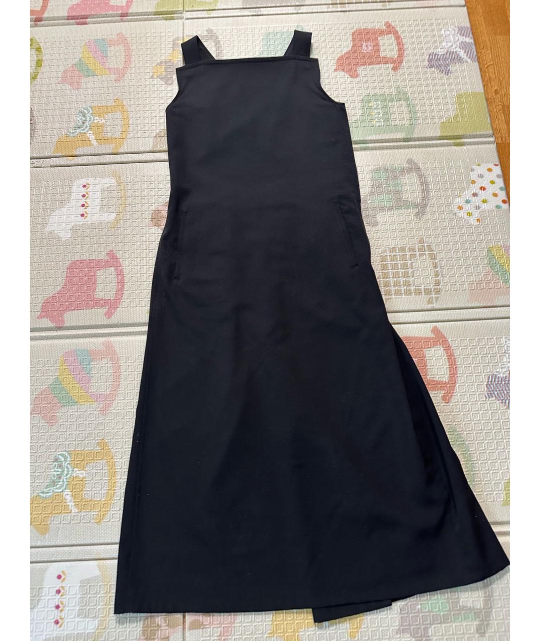 YOHJI YAMAMOTO Черное шерстяное повседневное платье, фото 5