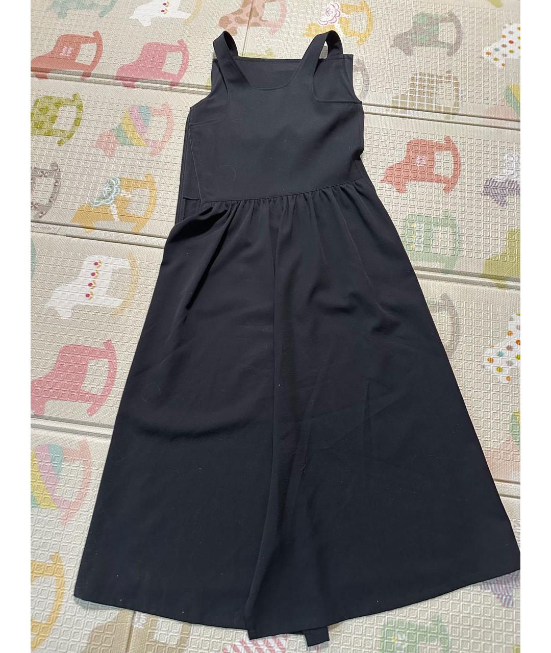 YOHJI YAMAMOTO Черное шерстяное повседневное платье, фото 2