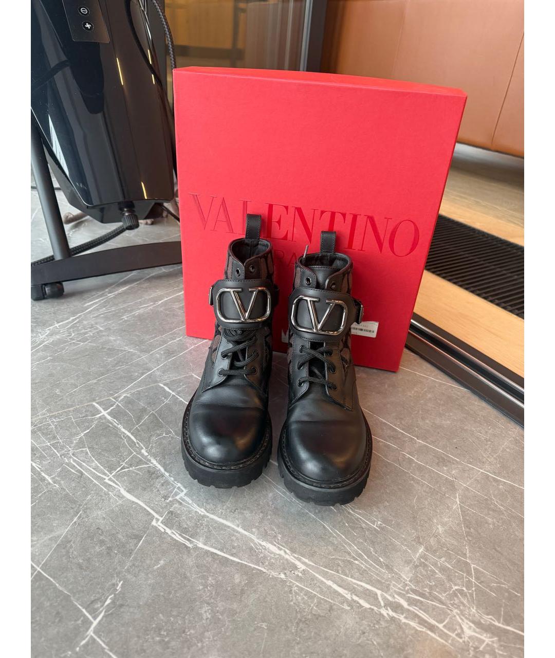 VALENTINO Черные ботинки, фото 2