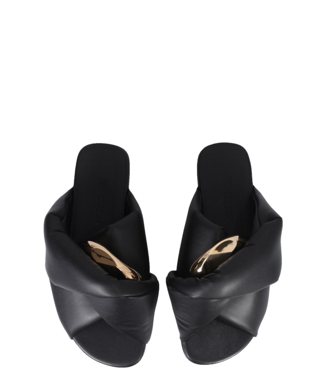 J.W.ANDERSON Черные синтетические сандалии, фото 2