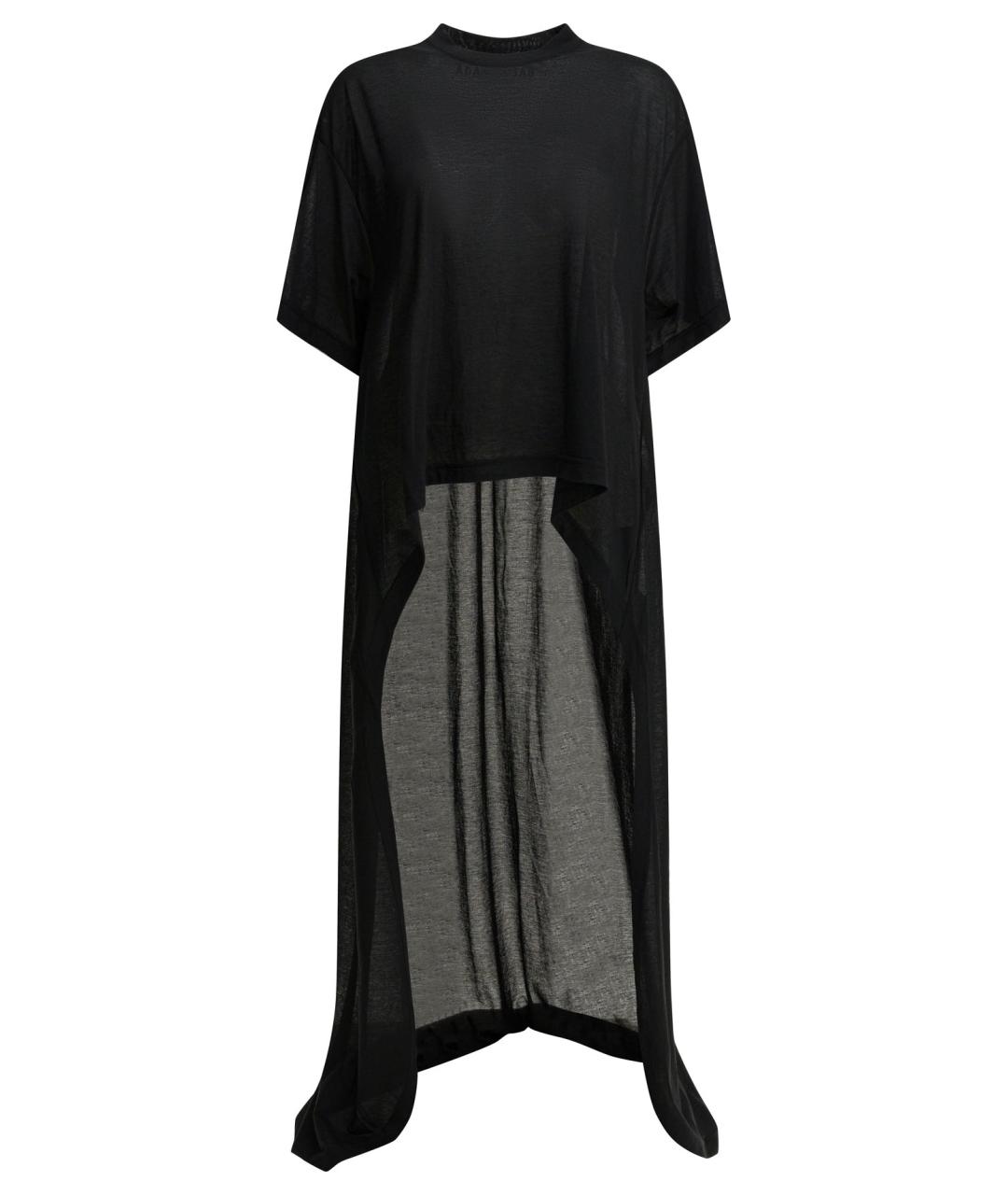 BALENCIAGA Черная хлопковая футболка, фото 1