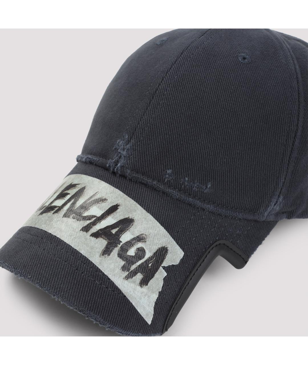 BALENCIAGA Черная хлопковая кепка/бейсболка, фото 4