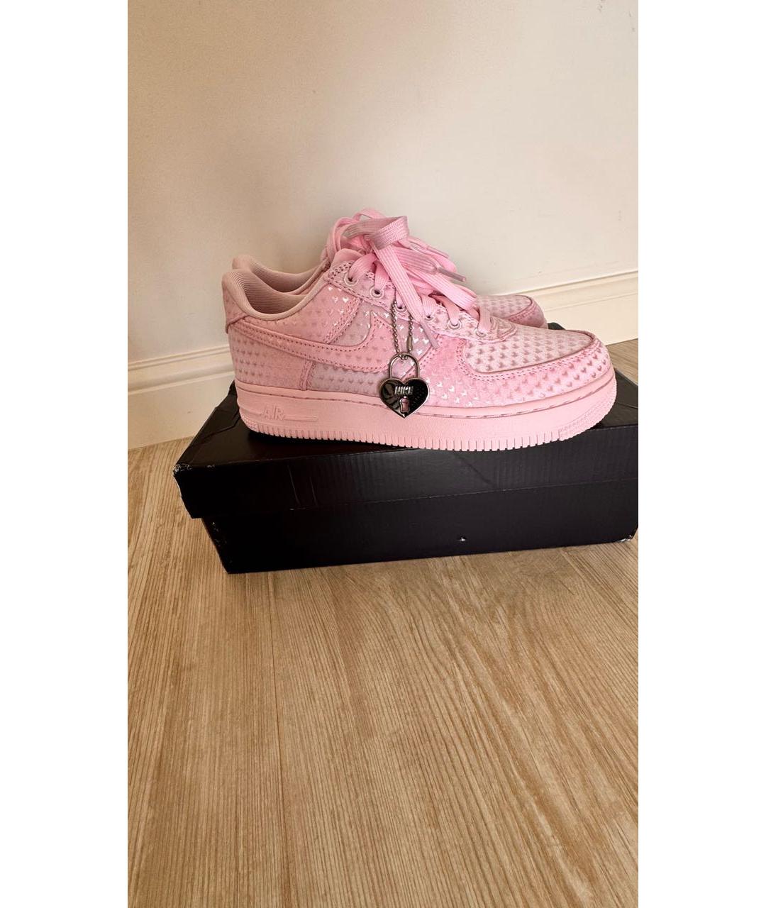 NIKE Розовые текстильные кроссовки, фото 8