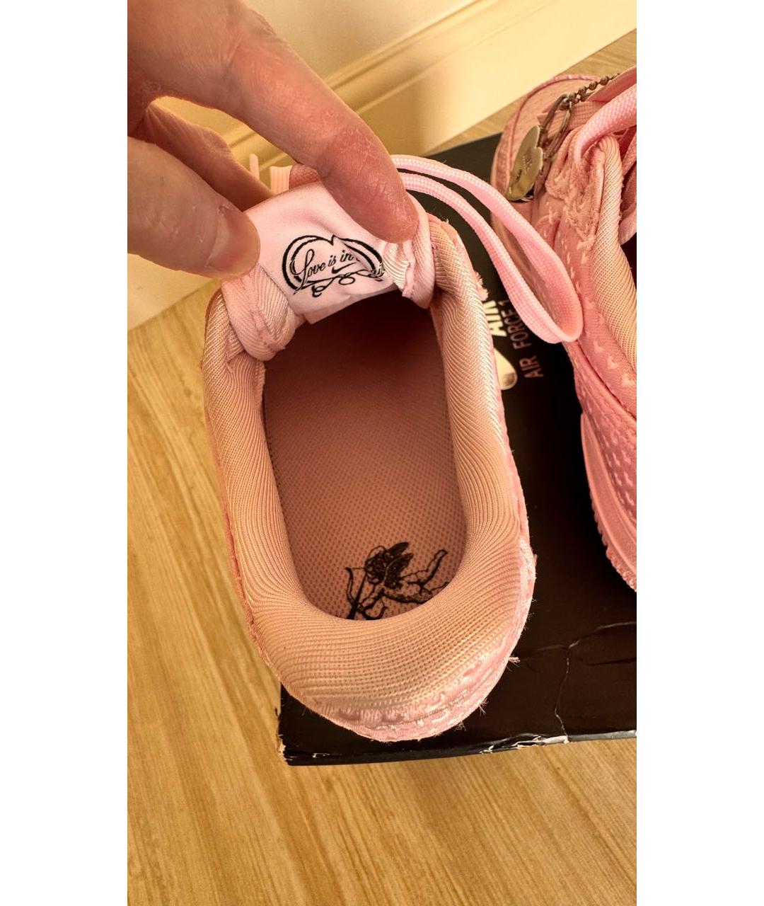 NIKE Розовые текстильные кроссовки, фото 6