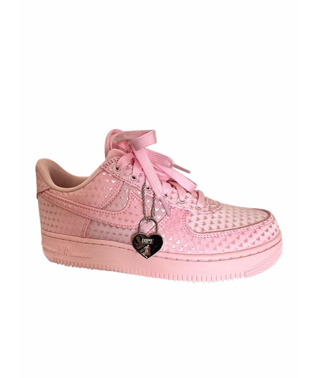 NIKE Розовые текстильные кроссовки, фото 1