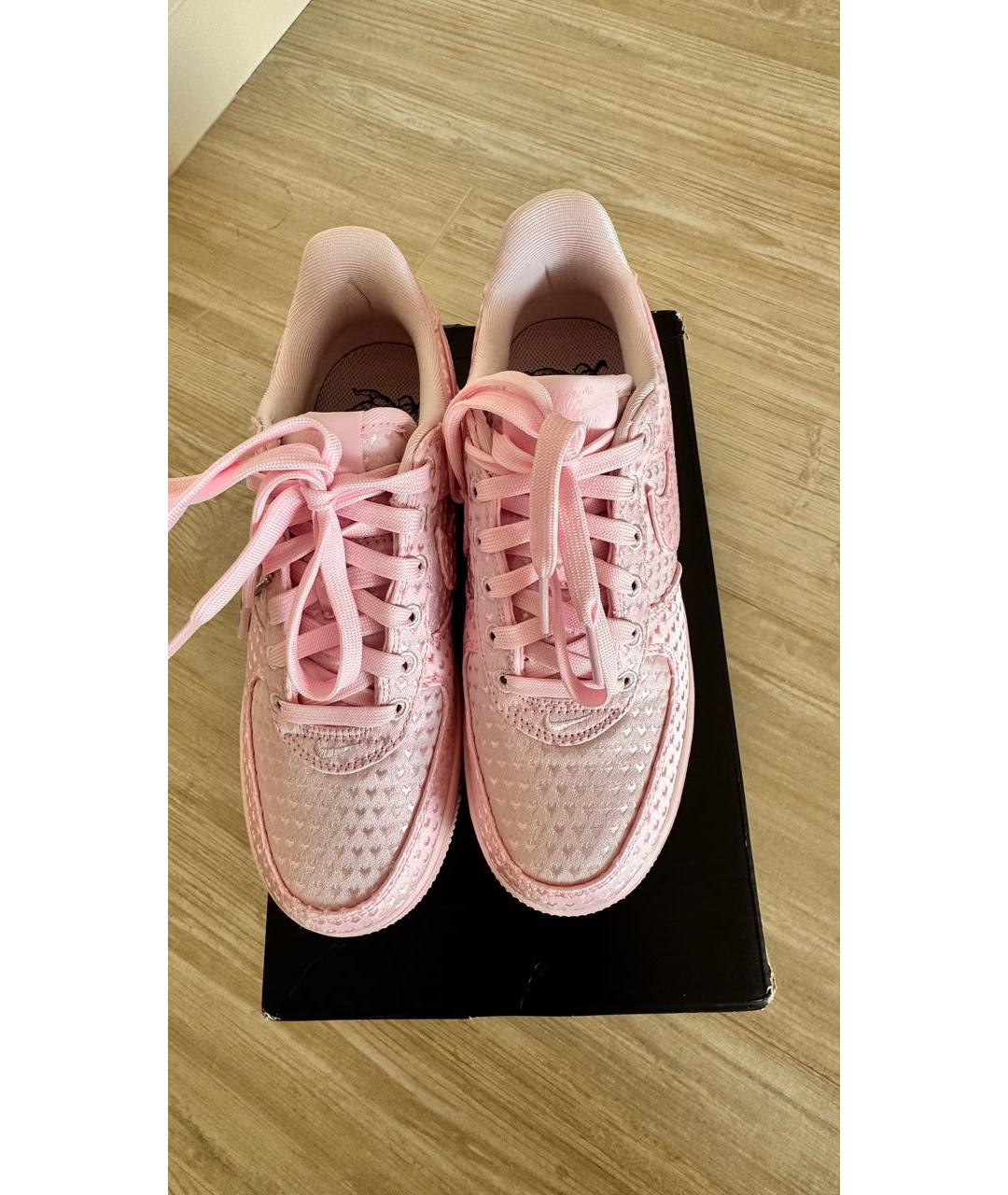 NIKE Розовые текстильные кроссовки, фото 4