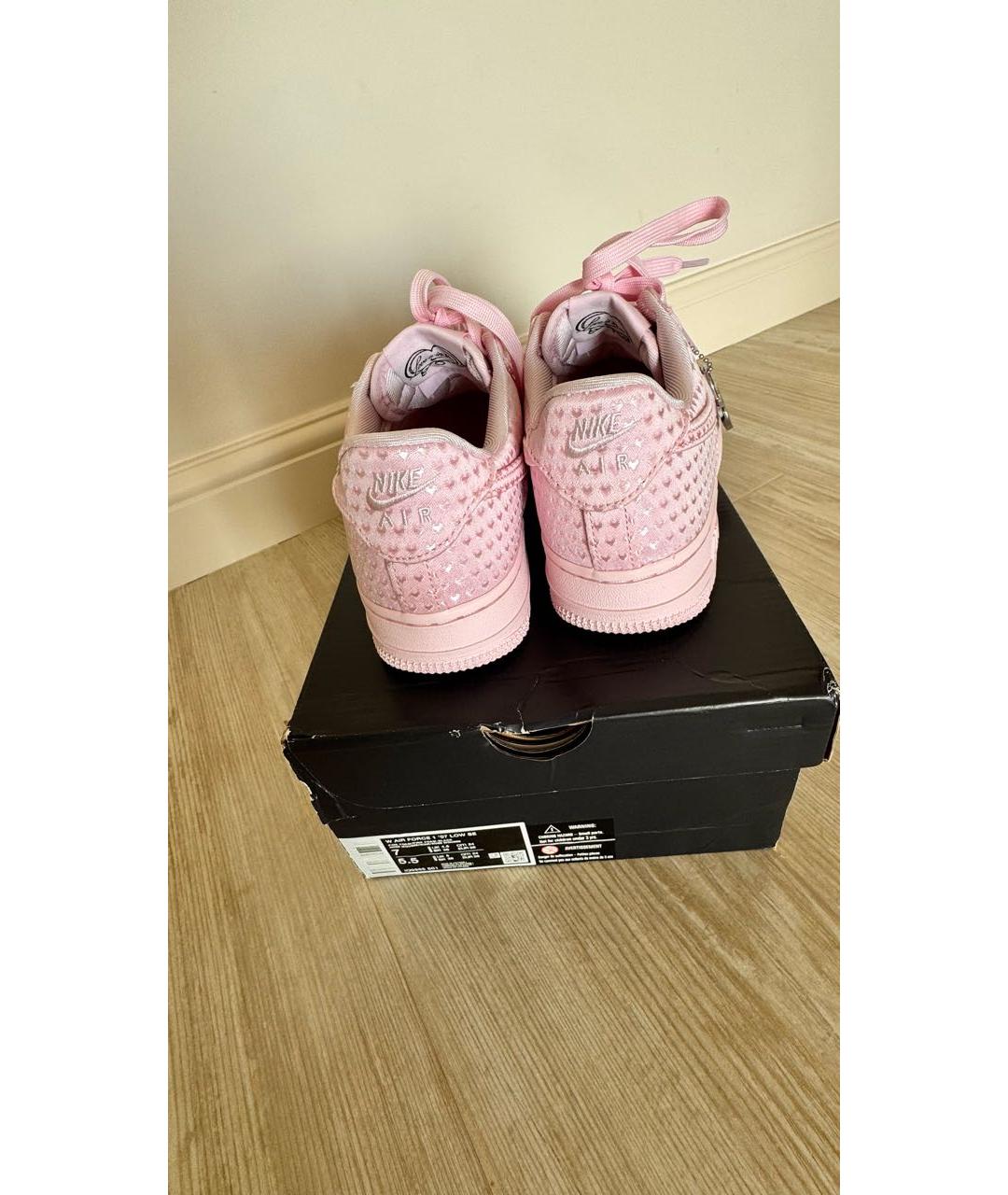 NIKE Розовые текстильные кроссовки, фото 3