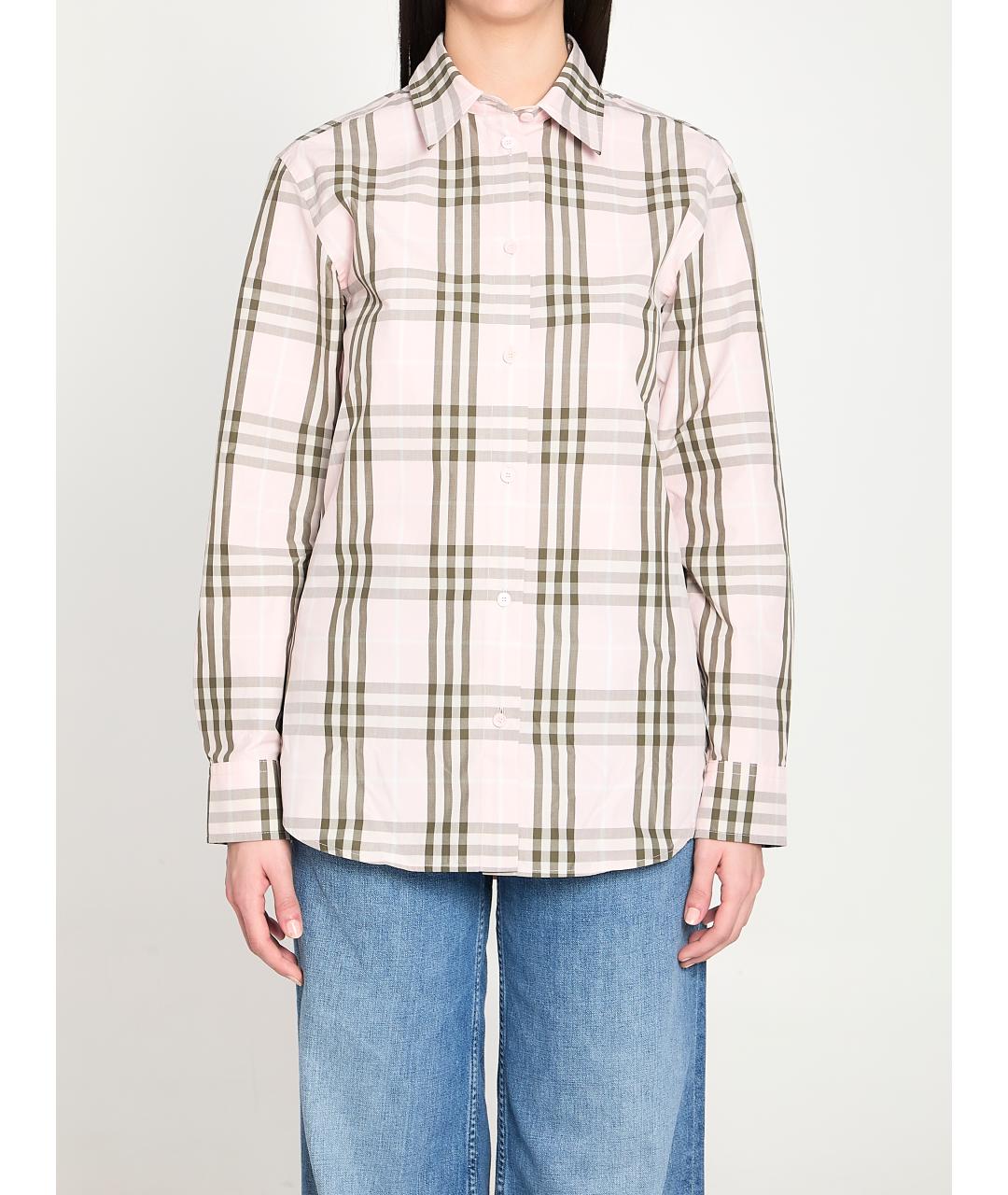 BURBERRY Розовая хлопковая рубашка, фото 5