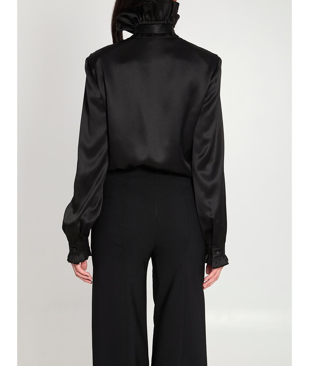 GUCCI Черная шелковая рубашка, фото 4