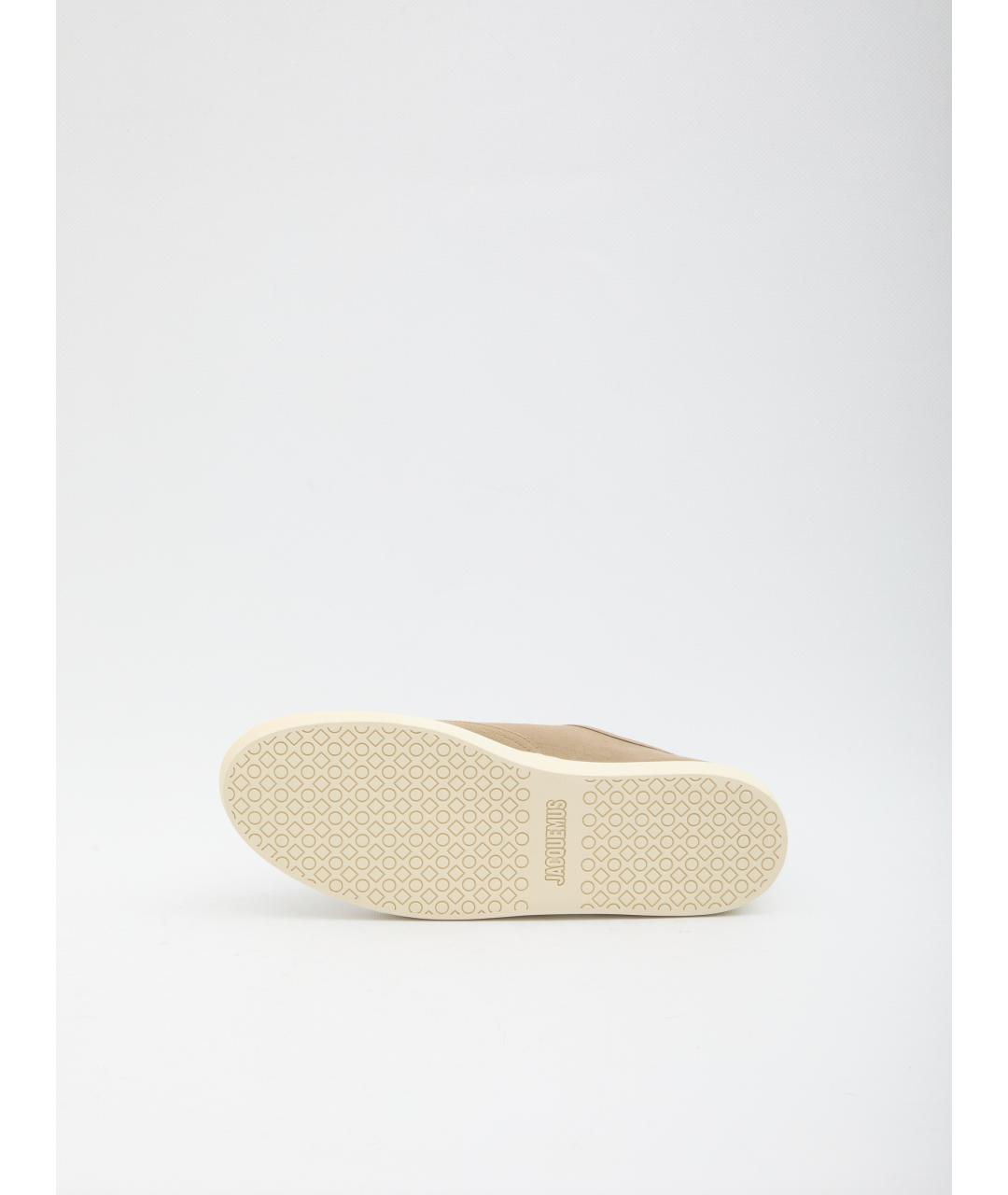 JACQUEMUS Зеленые текстильные низкие кроссовки / кеды, фото 4