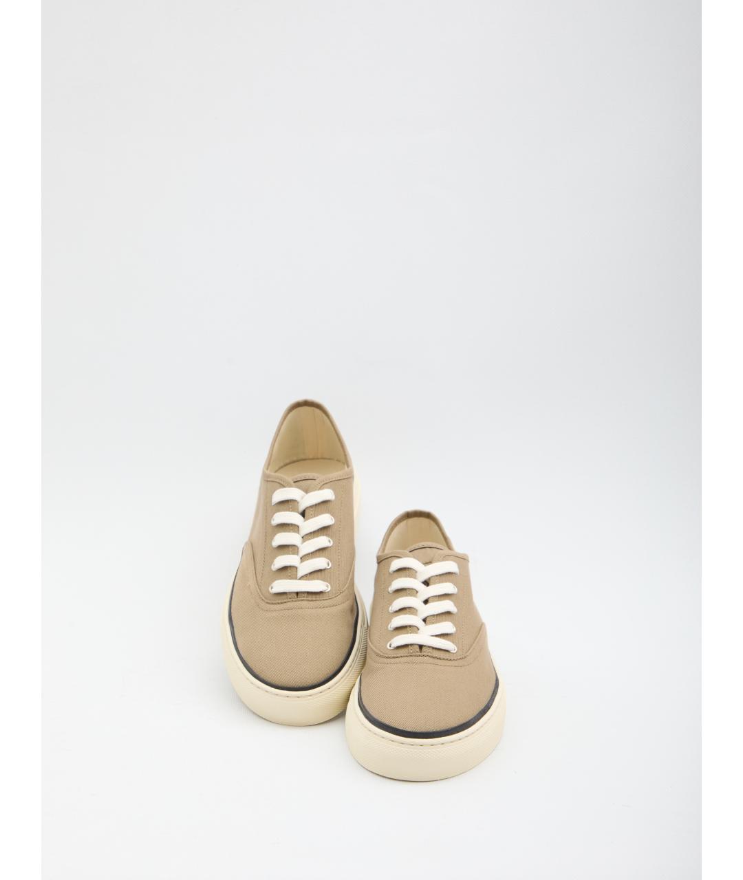 JACQUEMUS Зеленые текстильные низкие кроссовки / кеды, фото 5