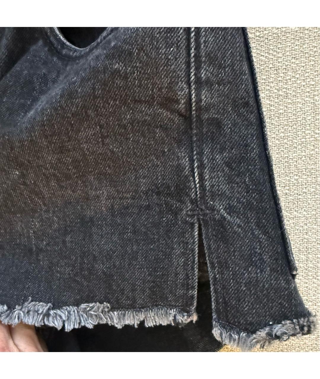 RAG & BONE Черные хлопковые шорты, фото 4