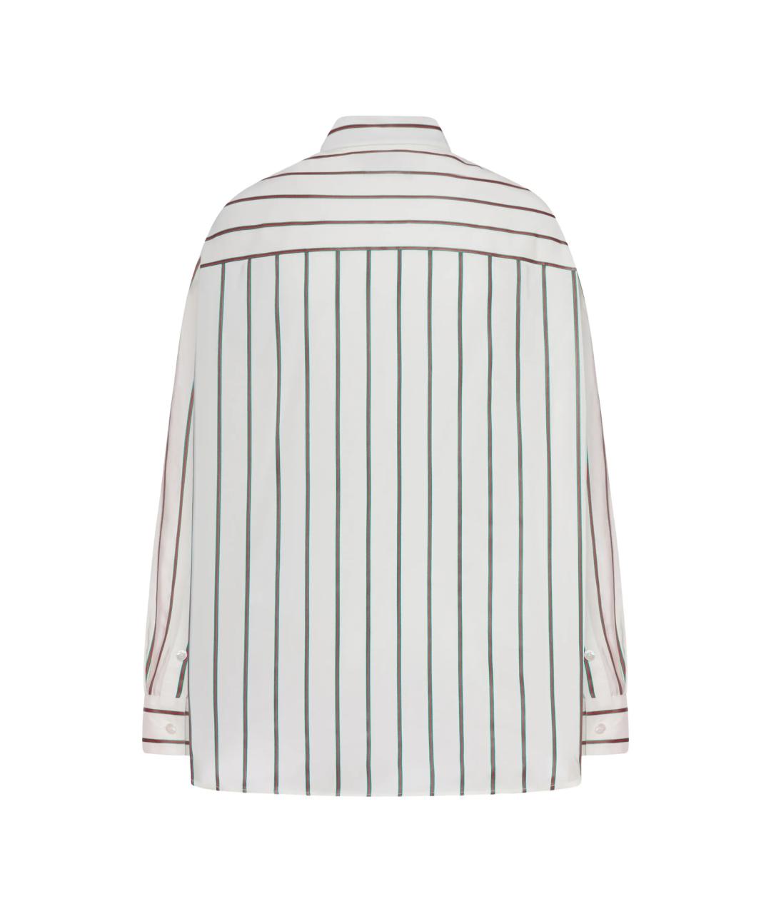 GUCCI Белая шелковая рубашка, фото 2