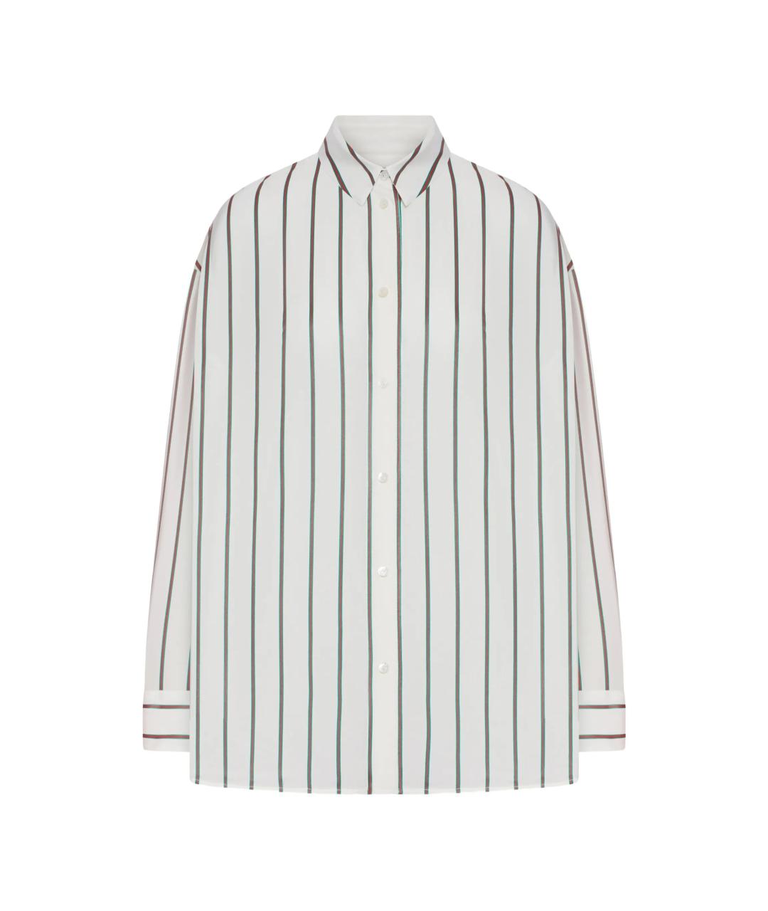 GUCCI Белая шелковая рубашка, фото 1