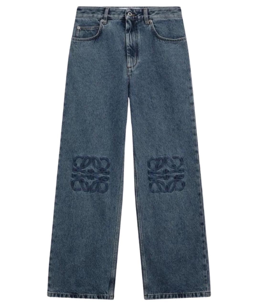 LOEWE Синие хлопковые прямые джинсы, фото 1