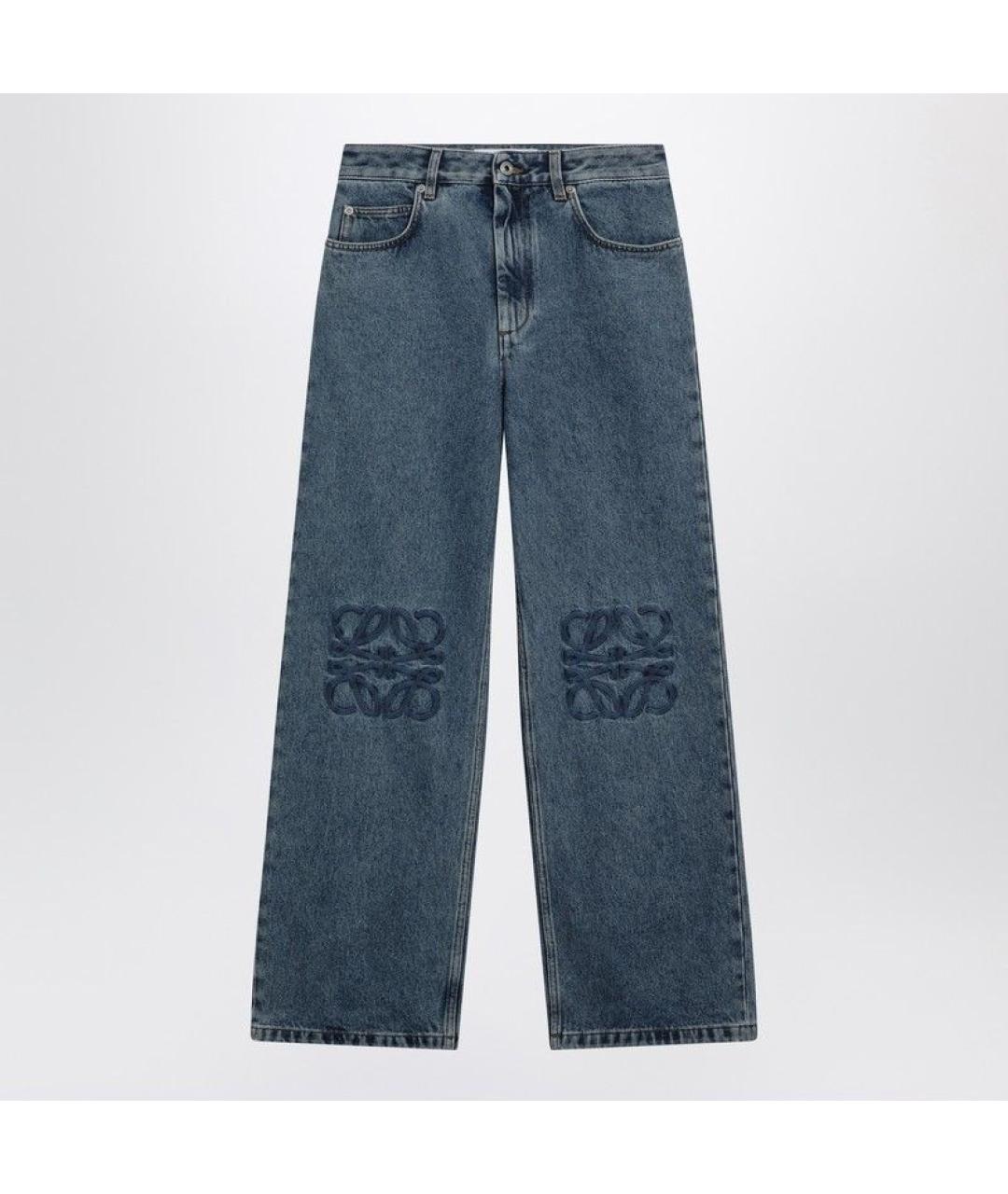 LOEWE Синие хлопковые прямые джинсы, фото 3