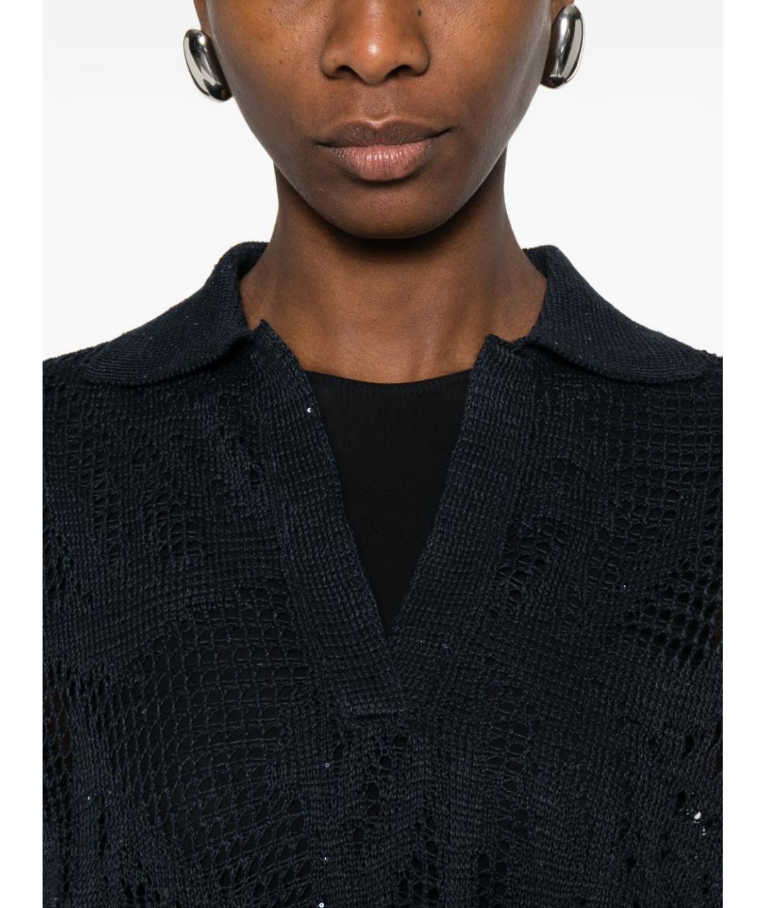 BRUNELLO CUCINELLI Синий хлопковый джемпер / свитер, фото 2