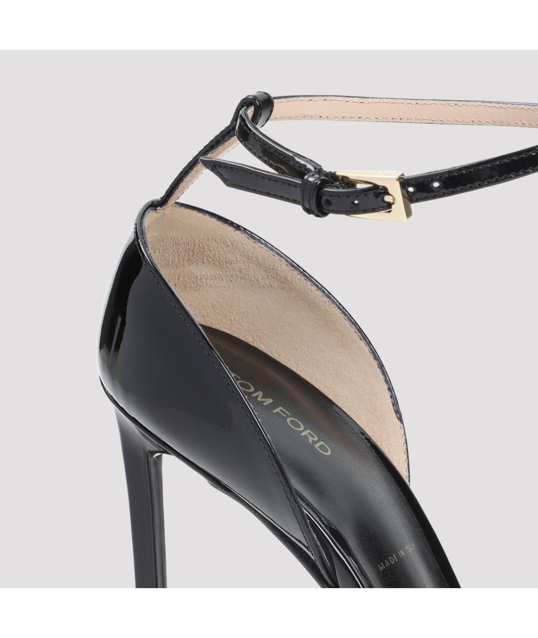 TOM FORD Черные кожаные туфли, фото 3