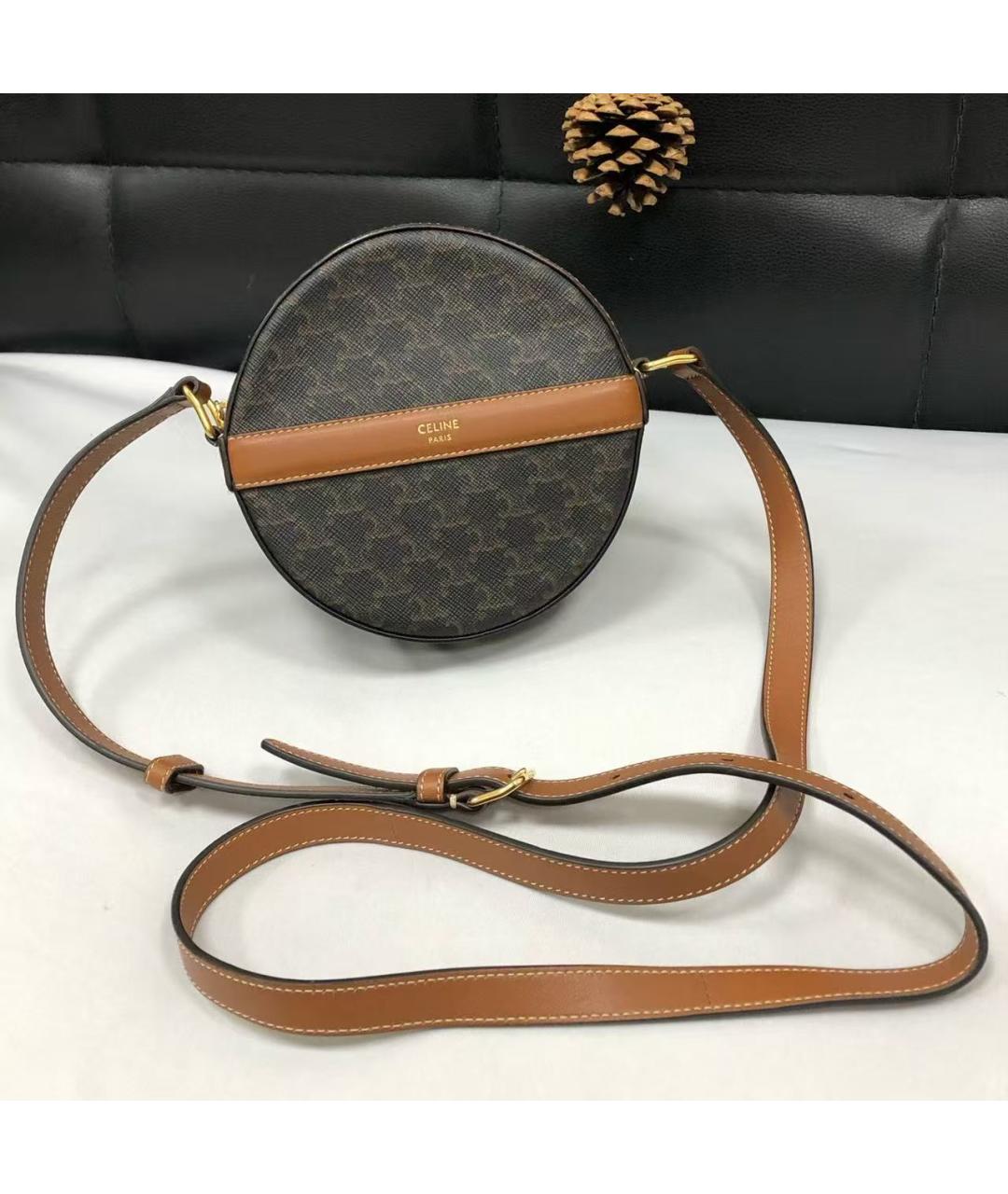 CELINE Антрацитовая сумка через плечо, фото 2