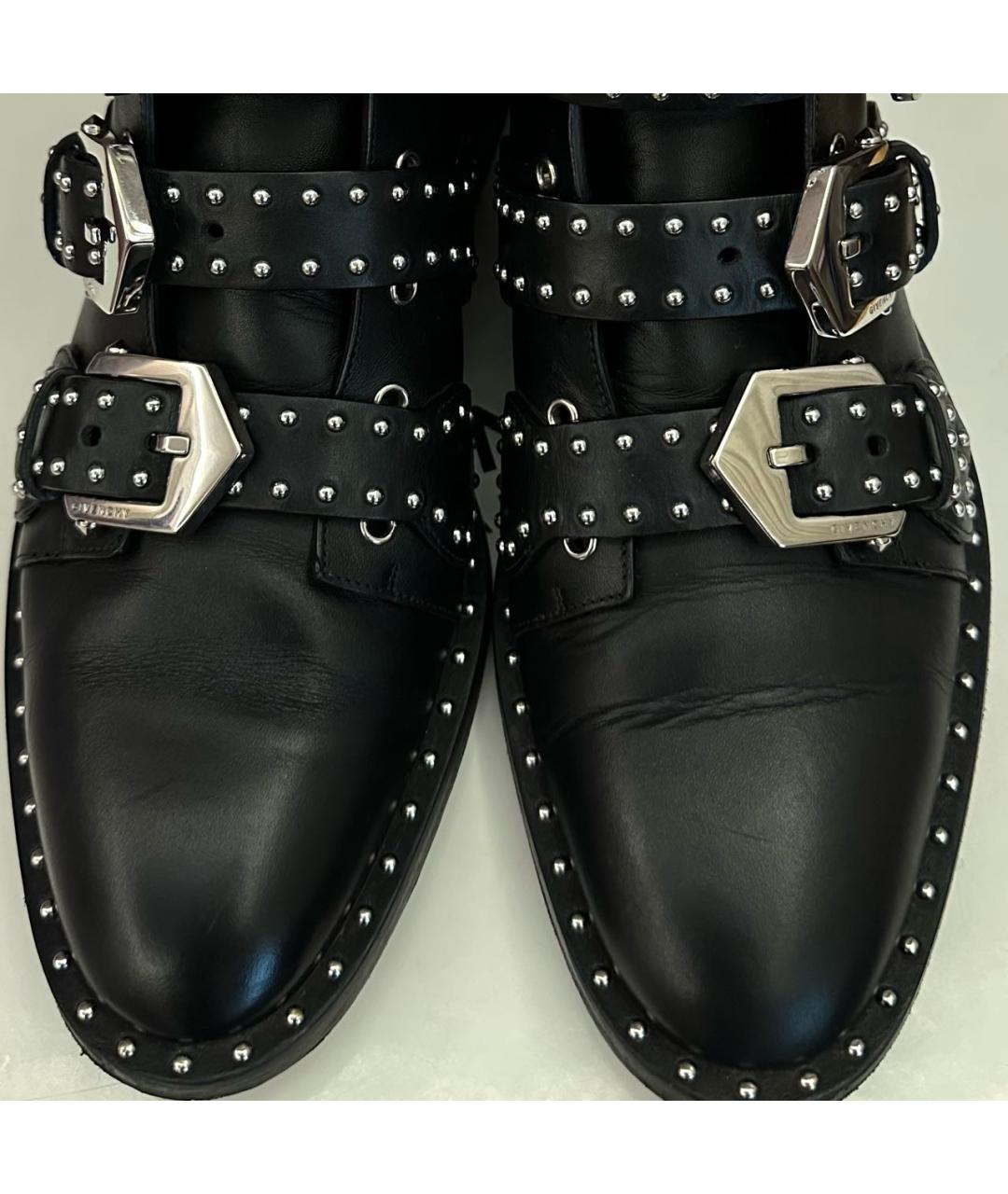 GIVENCHY Черные кожаные ботинки, фото 5