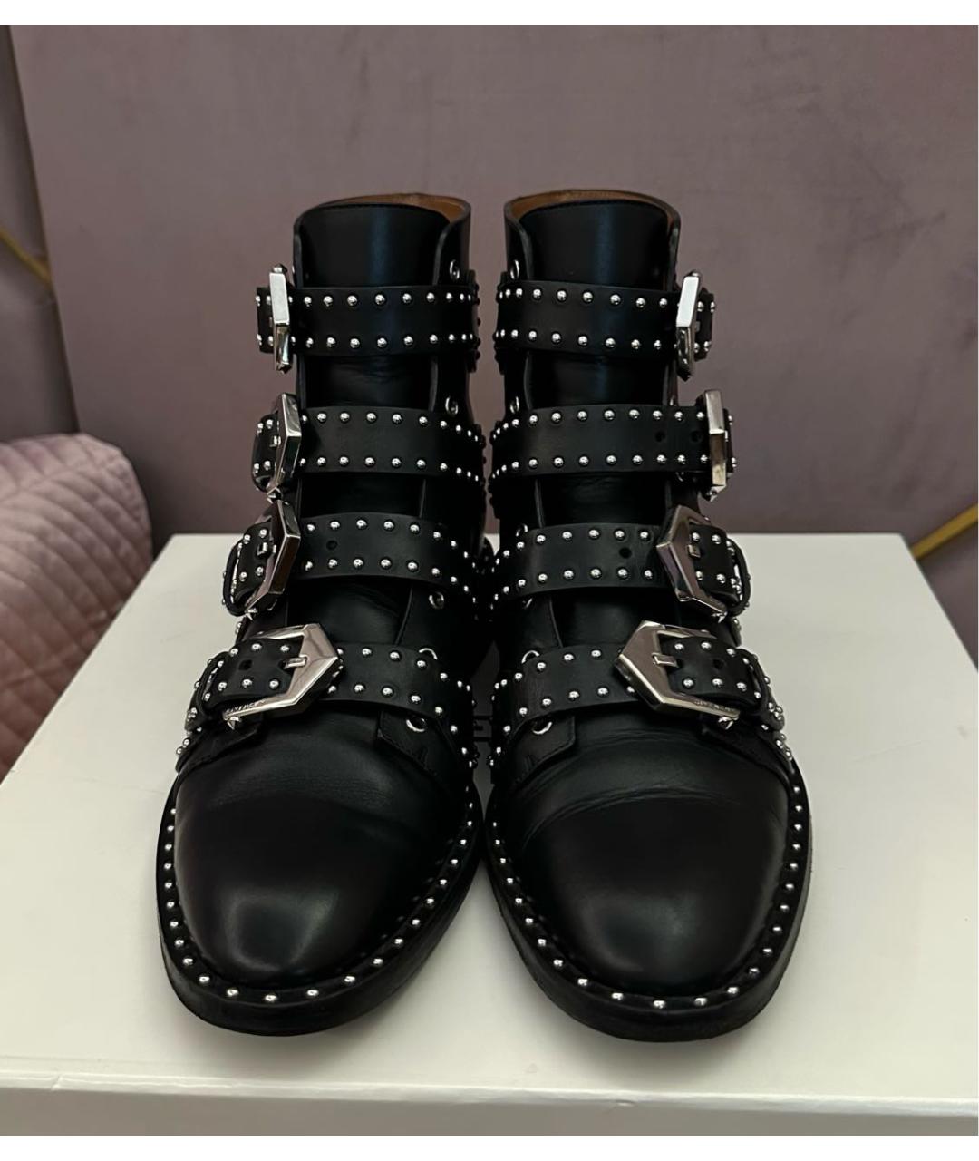 GIVENCHY Черные кожаные ботинки, фото 2