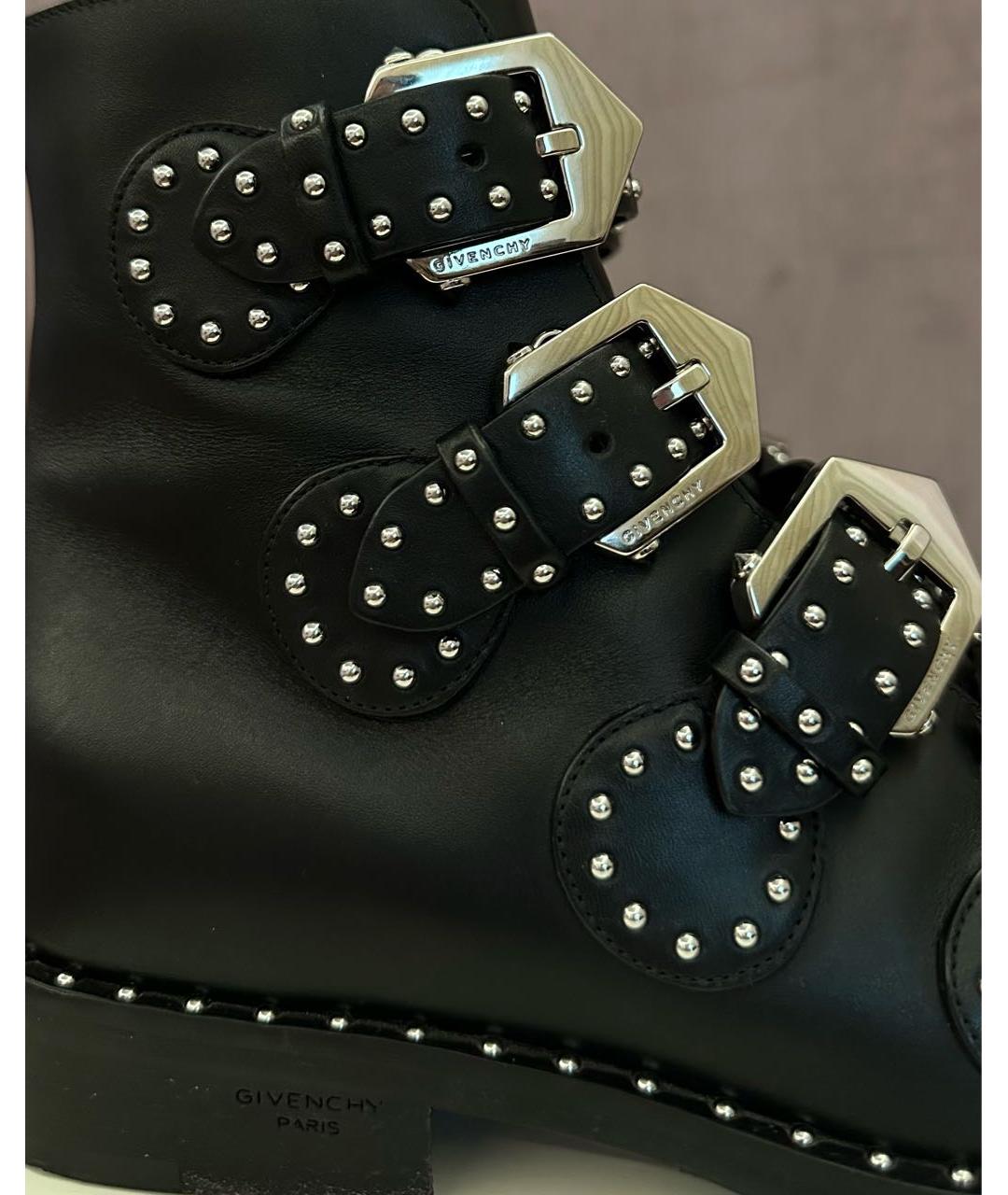 GIVENCHY Черные кожаные ботинки, фото 7