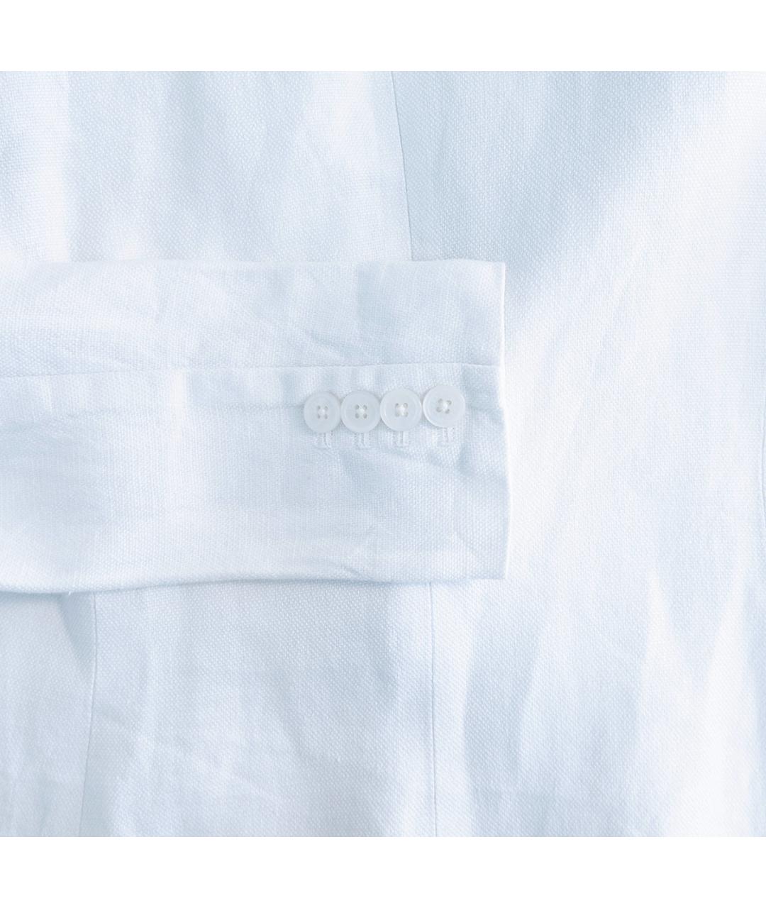 RALPH LAUREN Белый льняной жакет/пиджак, фото 5