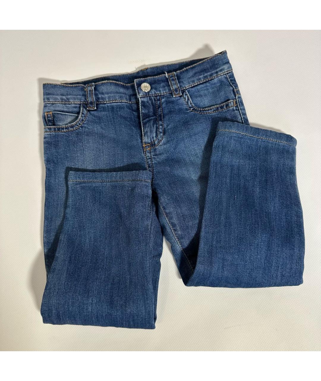 GUCCI Синие хлопковые детские джинсы, фото 3