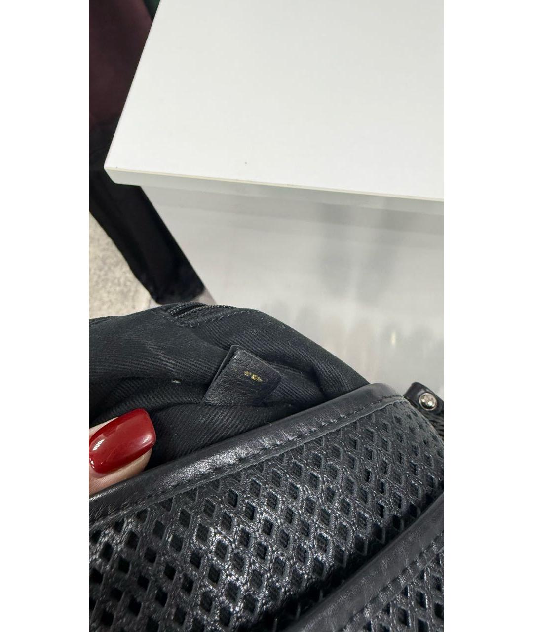 CHANEL Черная кожаная сумка через плечо, фото 6