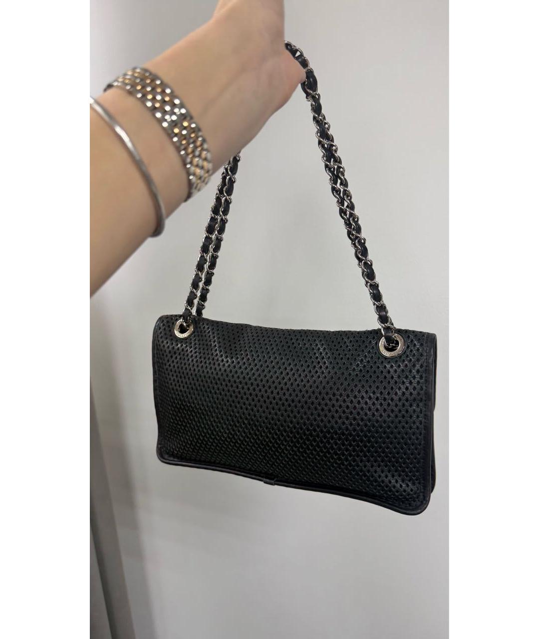 CHANEL Черная кожаная сумка через плечо, фото 4