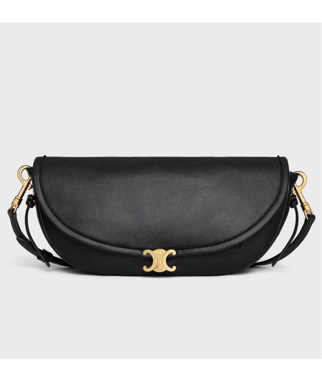 CELINE Черная кожаная сумка тоут, фото 4