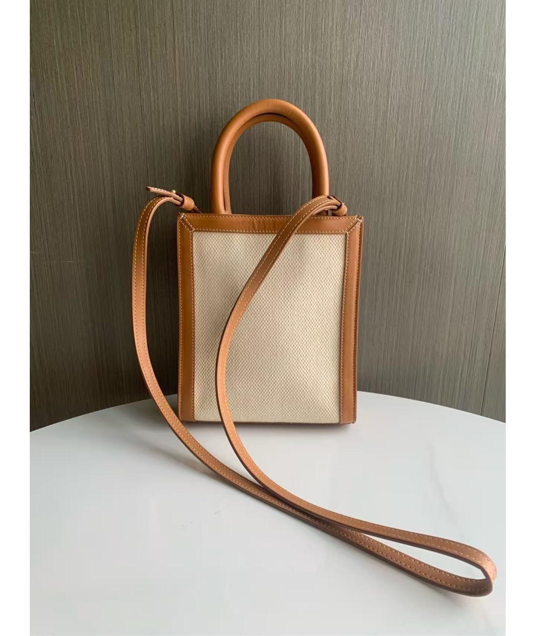 CELINE Бежевая сумка через плечо, фото 3