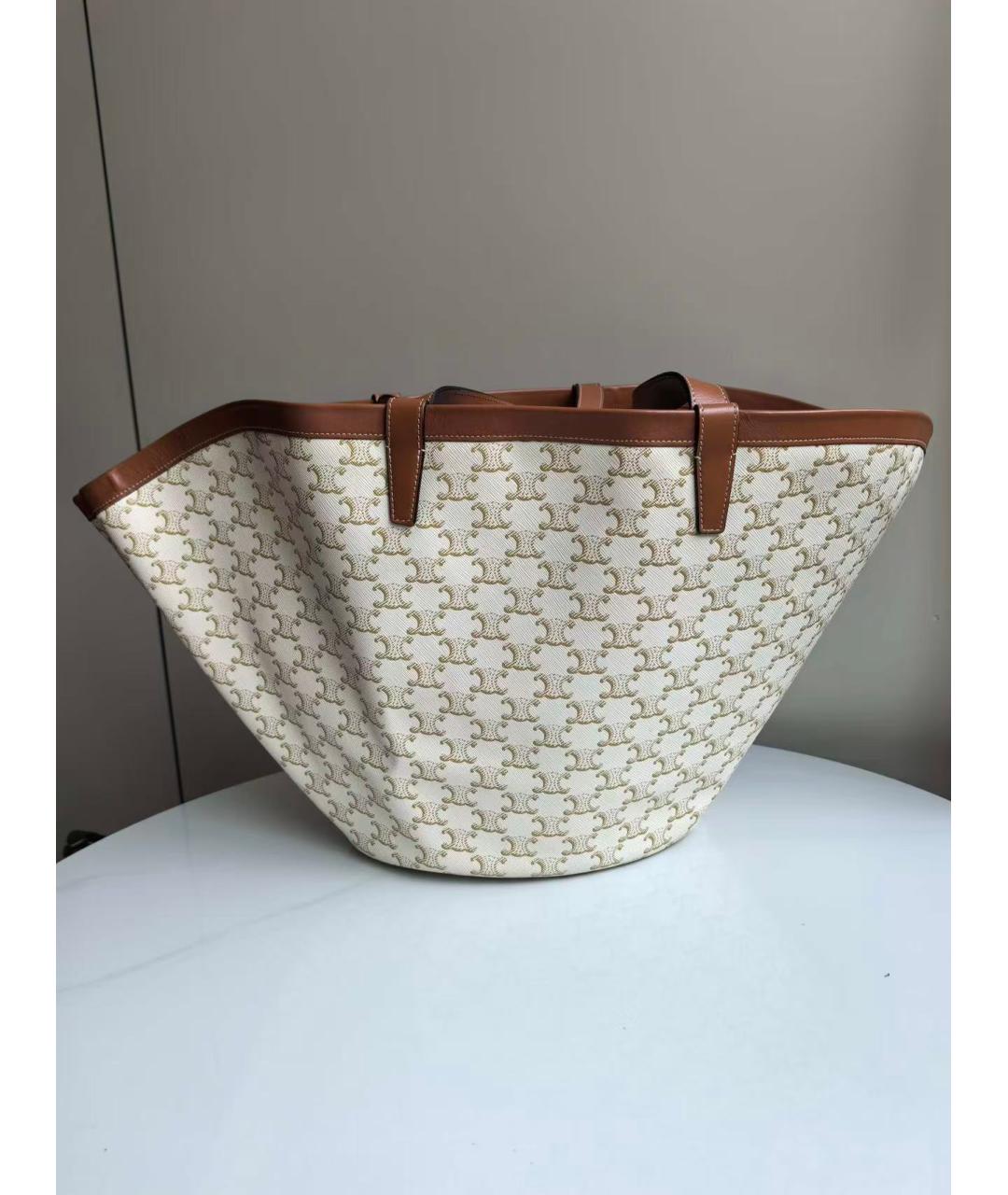 CELINE Бежевая сумка тоут, фото 3