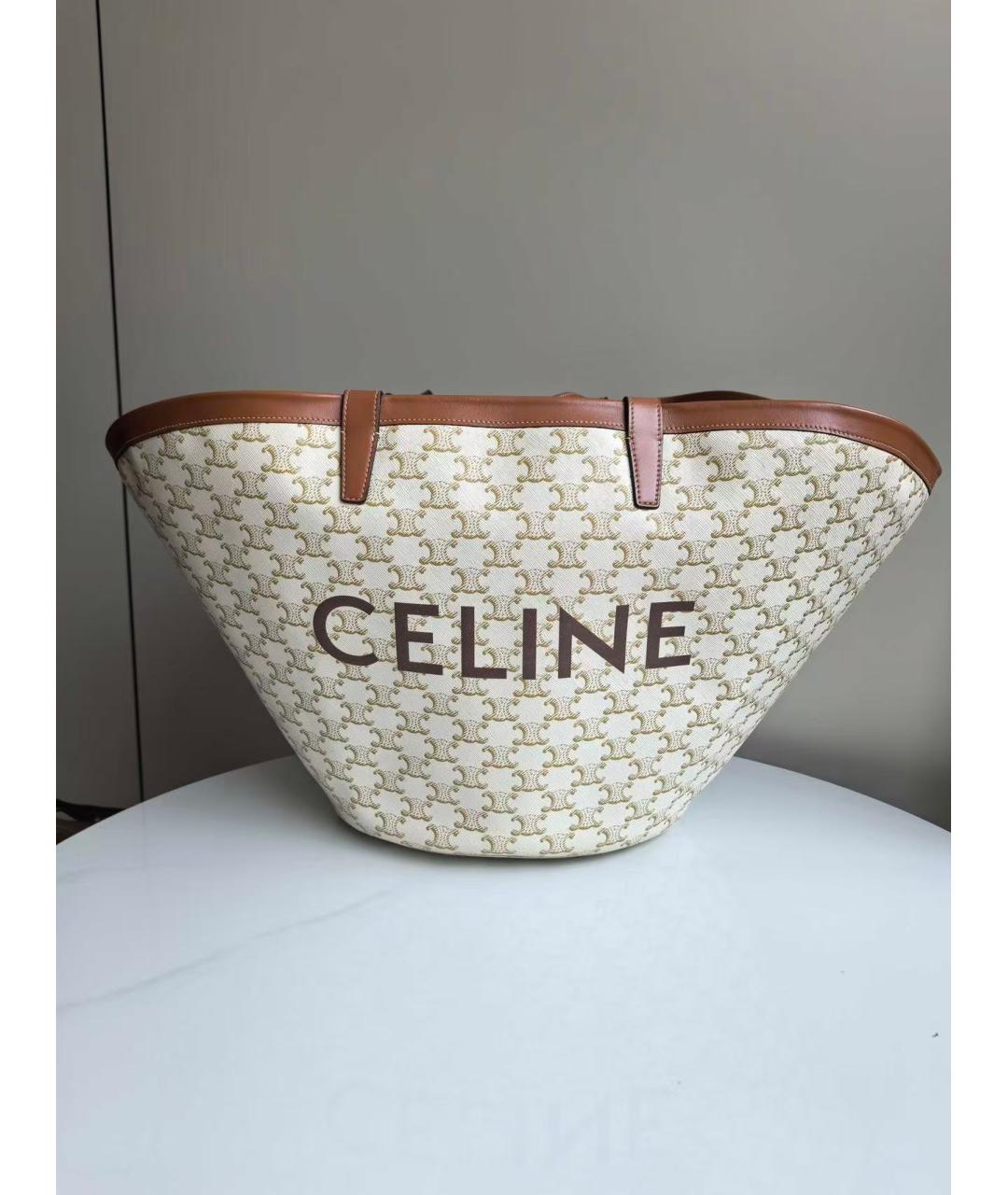 CELINE Бежевая сумка тоут, фото 2