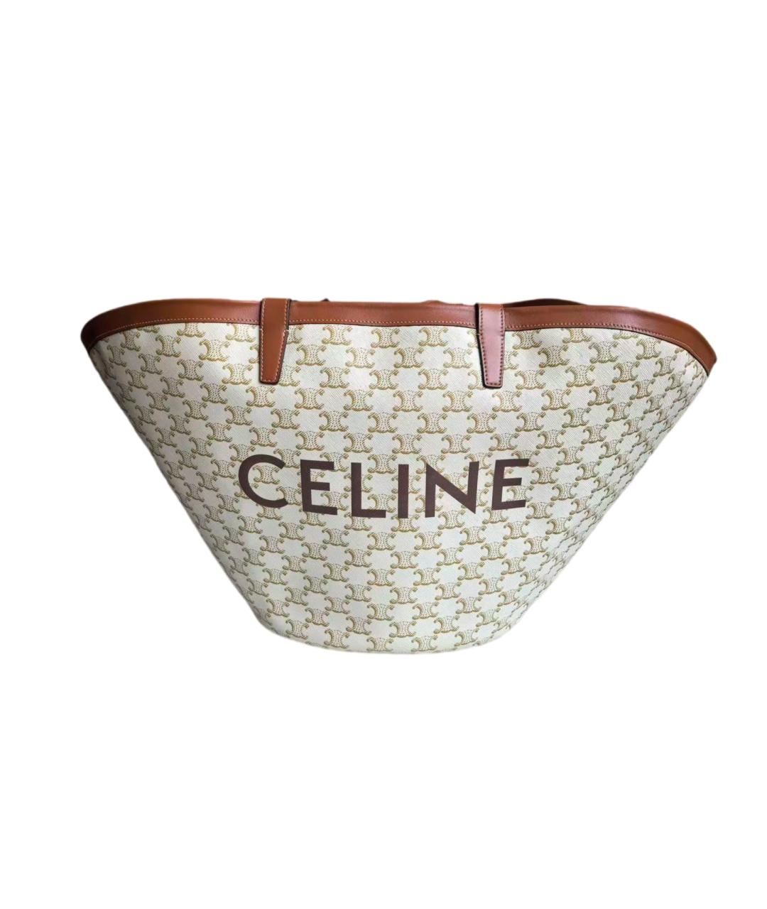 CELINE Бежевая сумка тоут, фото 6