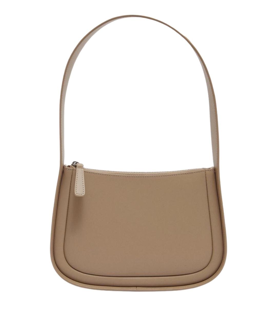 12 STOREEZ Бежевая кожаная сумка через плечо, фото 1