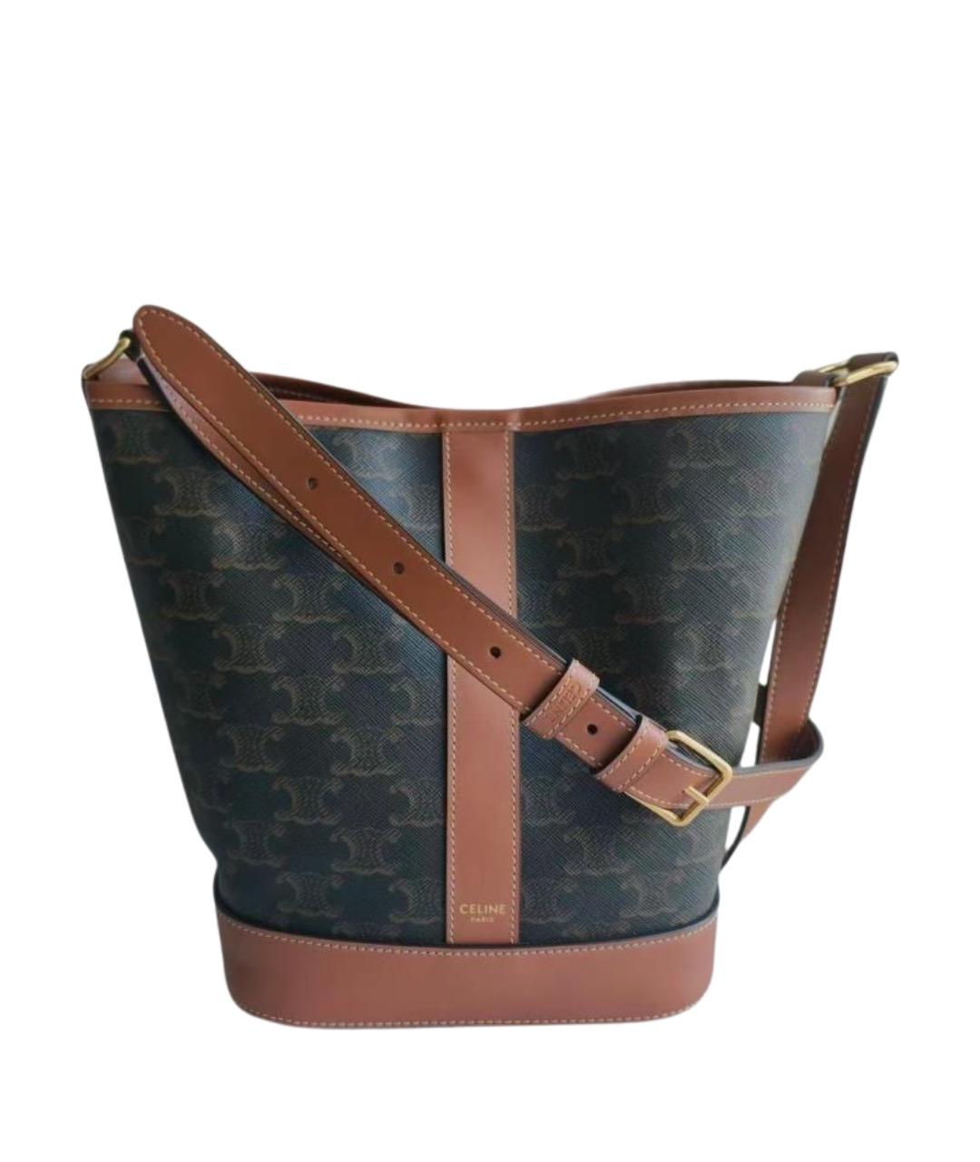 CELINE Антрацитовая сумка через плечо, фото 1