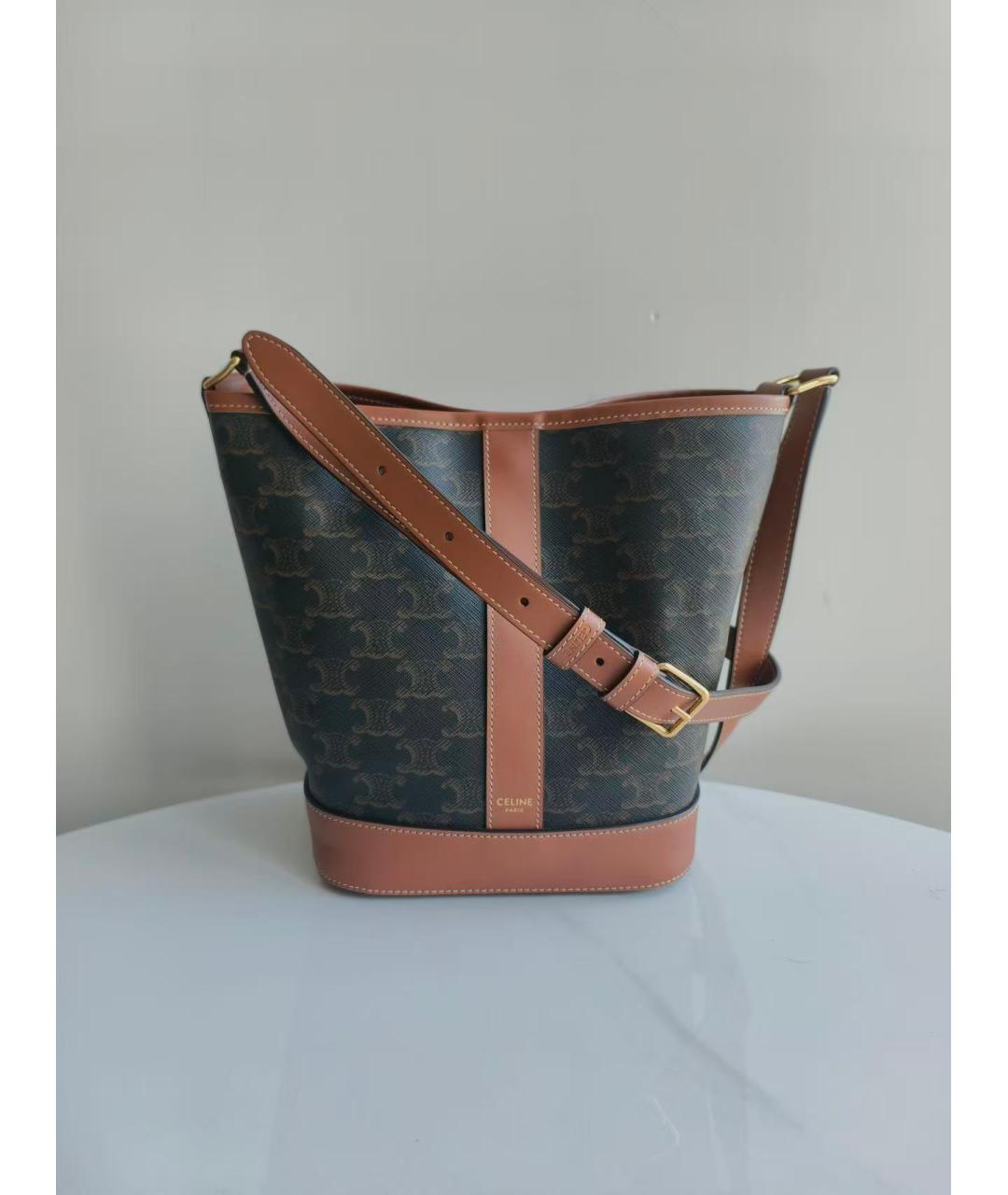 CELINE Антрацитовая сумка через плечо, фото 2