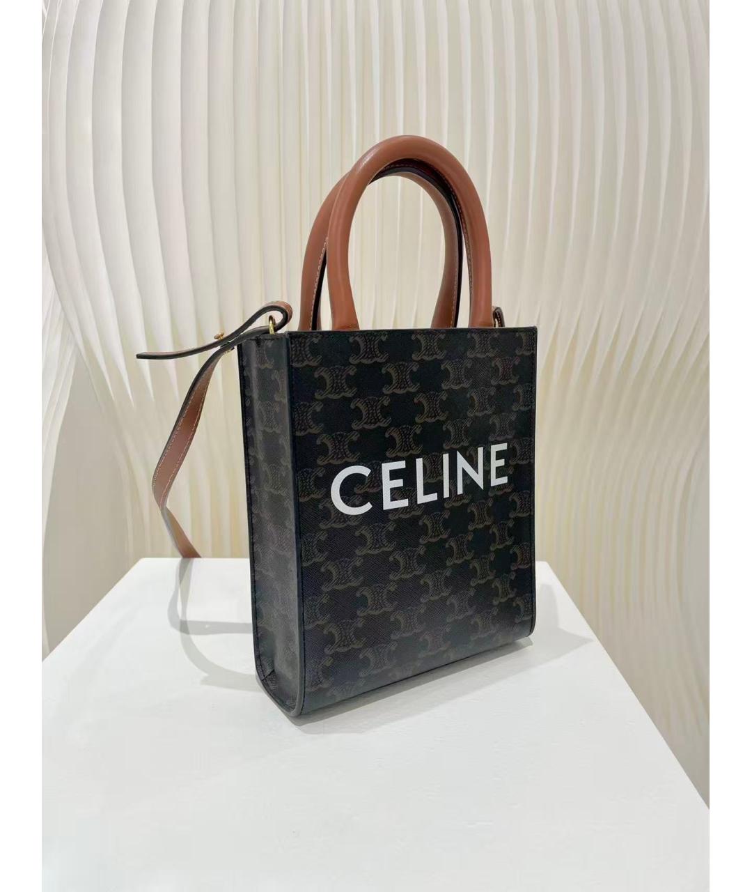 CELINE Антрацитовая сумка через плечо, фото 2