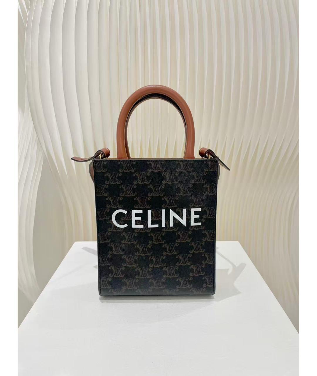 CELINE Антрацитовая сумка через плечо, фото 5