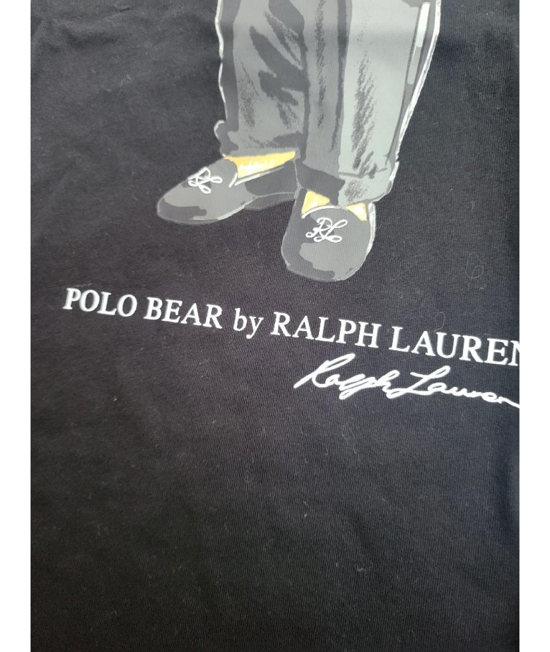 POLO RALPH LAUREN Черная хлопковая футболка, фото 6