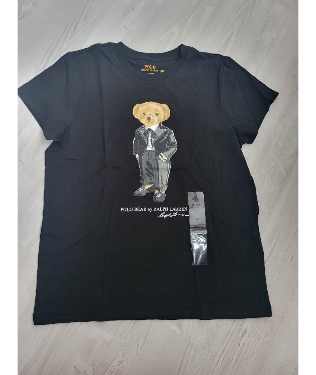 POLO RALPH LAUREN Черная хлопковая футболка, фото 2