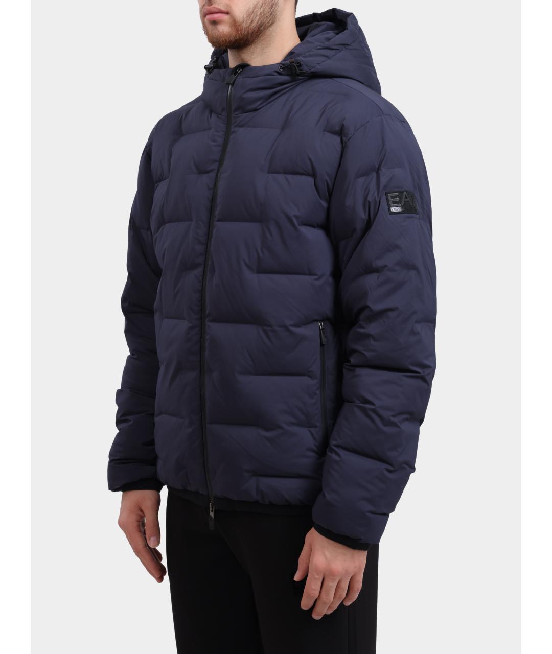 EA7 Синий пуховик, фото 4