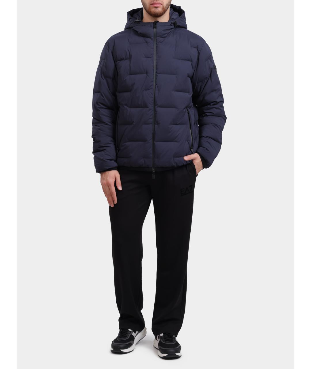 EA7 Синий пуховик, фото 5