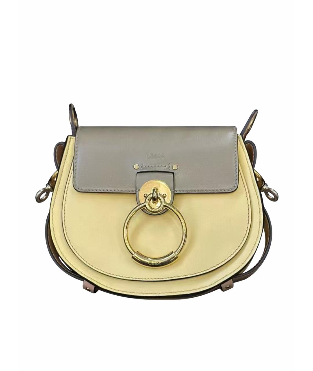CHLOE Желтая кожаная сумка через плечо, фото 1