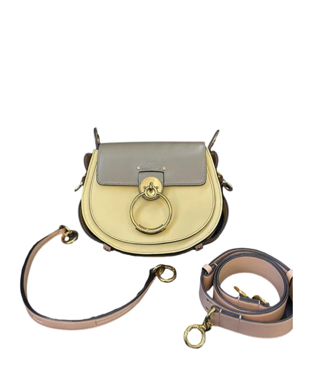 CHLOE Желтая кожаная сумка через плечо, фото 7