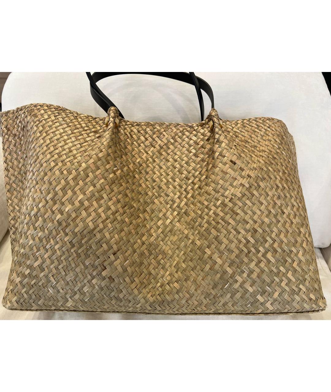 VALENTINO Бежевая пелетеная сумка тоут, фото 3