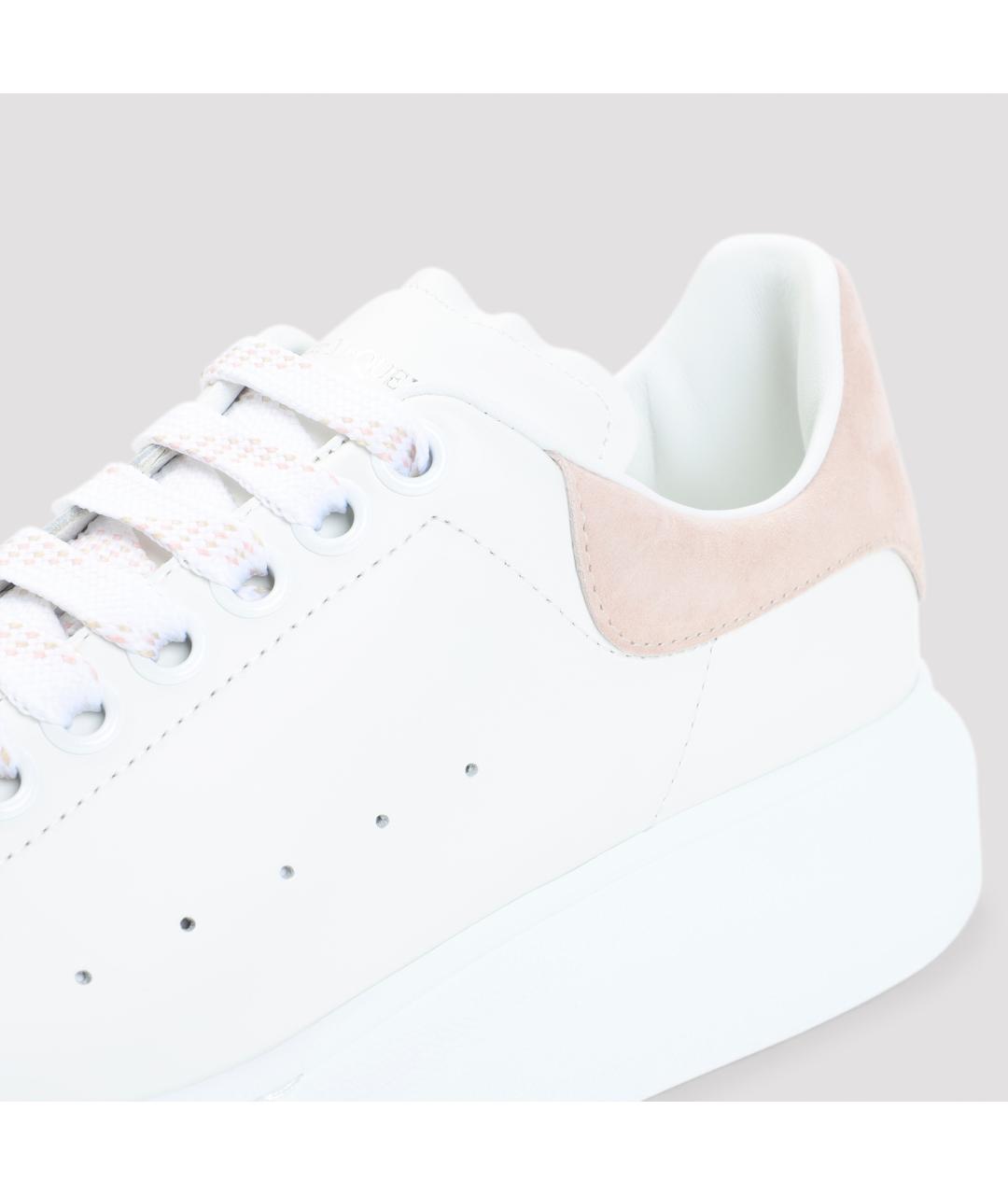 ALEXANDER MCQUEEN Белые кожаные кеды, фото 4